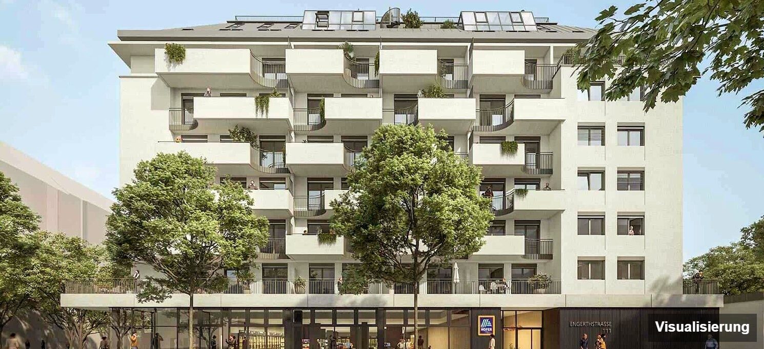 Visualisierung: RESERVIERT · Wien-Brigittenau · Neubau: 4-Zimmer-Anlegerwohnung ca. 80 m² · Traisengasse · provisionsfrei