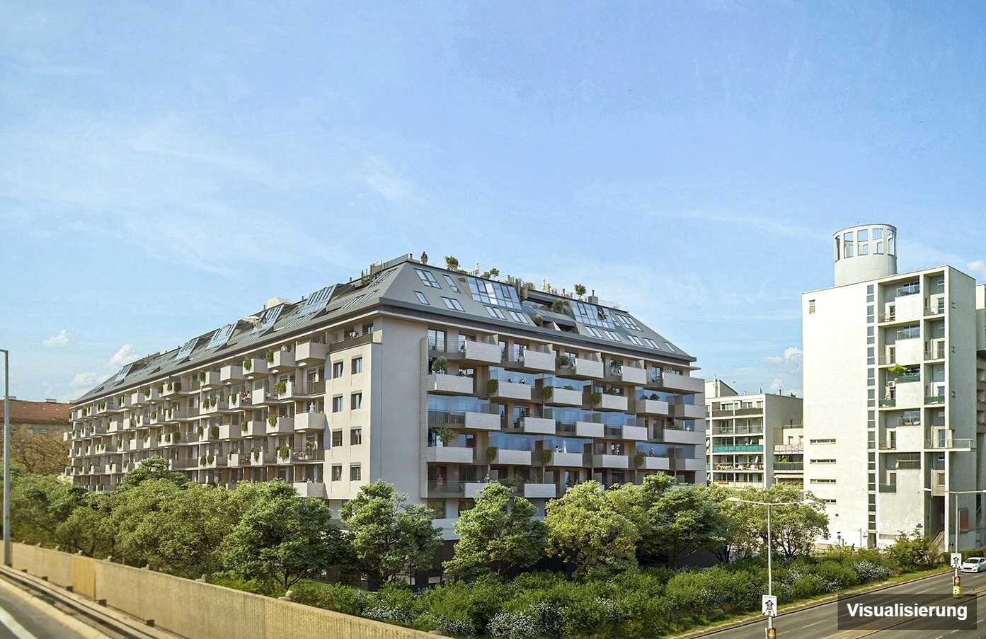 Visualisierung: RESERVIERT · Wien-Brigittenau · Neubau: 4-Zimmer-Anlegerwohnung ca. 80 m² · Traisengasse · provisionsfrei
