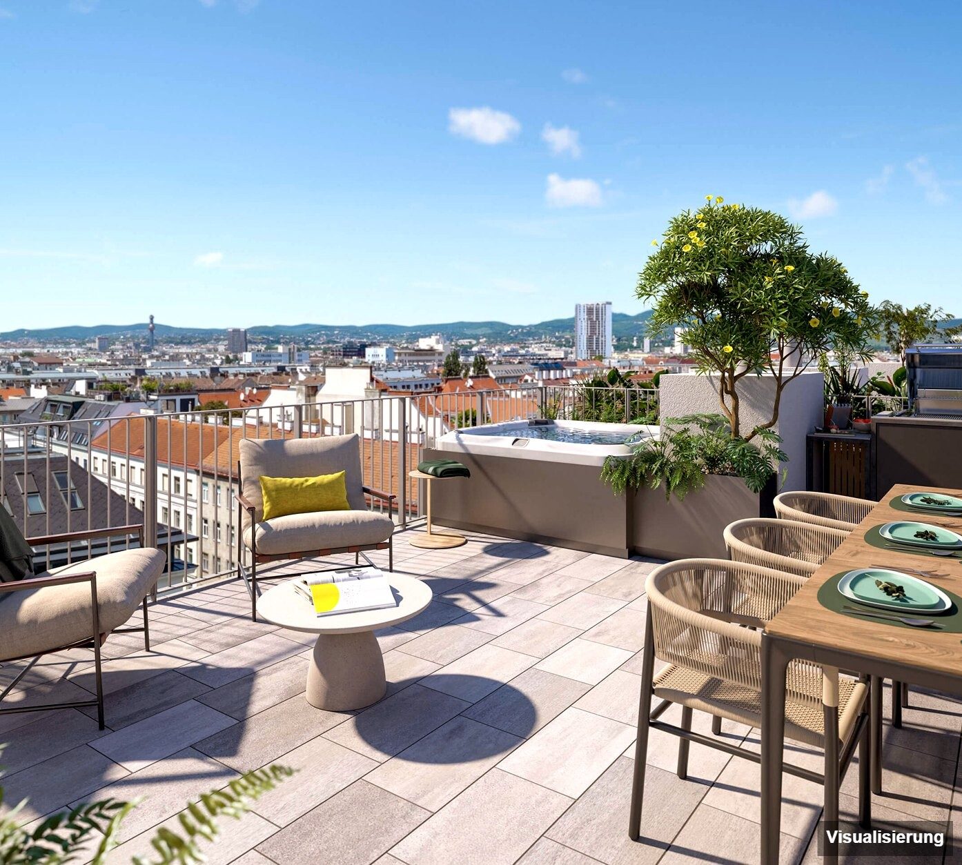 Visualisierung: Wien-Brigittenau · Neubau: 4-Zimmer-Anlegerwohnung ca. 80 m² · Traisengasse · provisionsfrei