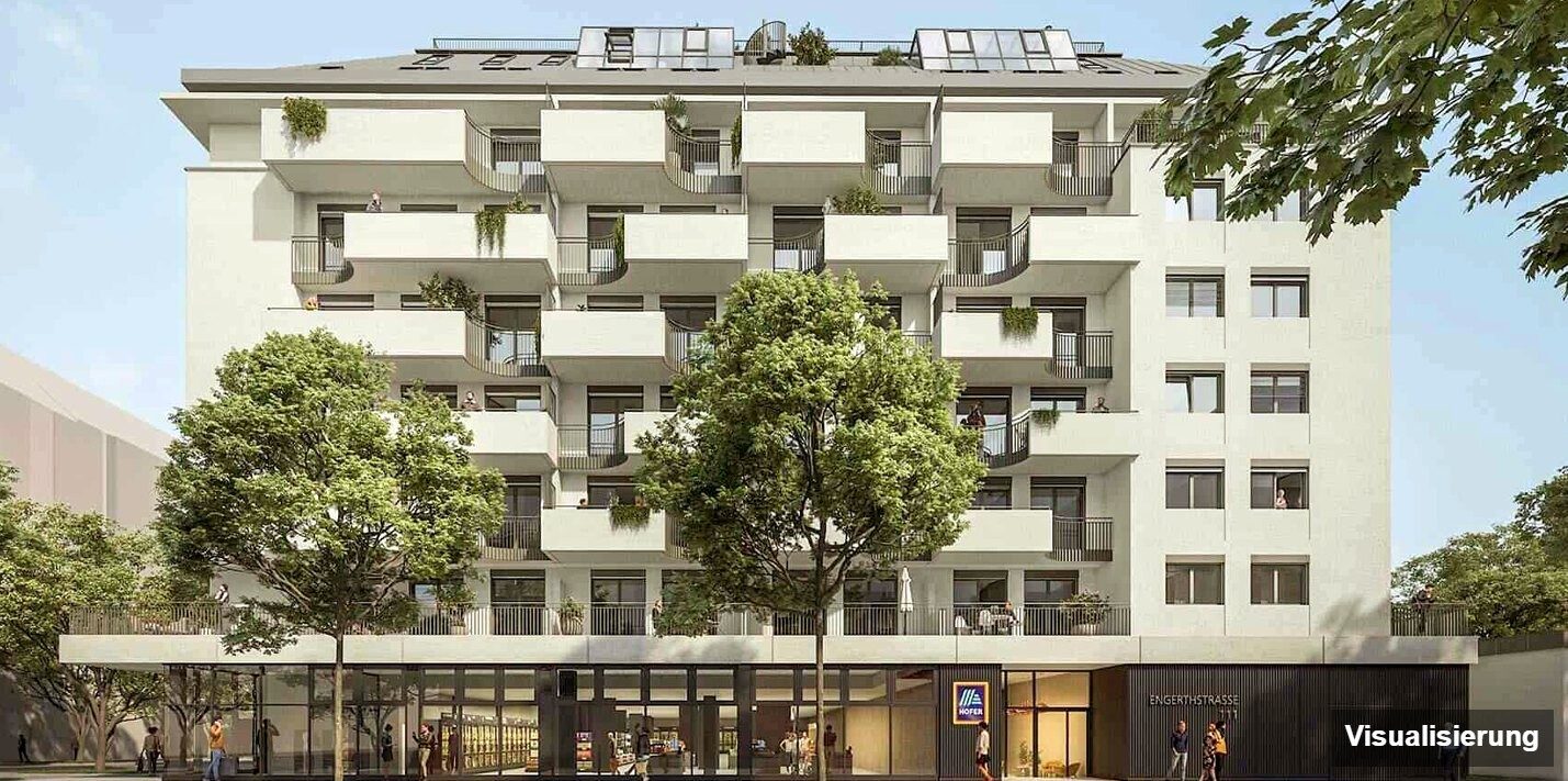 Visualisierung: Wien-Brigittenau · Neubau: 4-Zimmer-Anlegerwohnung ca. 80 m² · Traisengasse · provisionsfrei