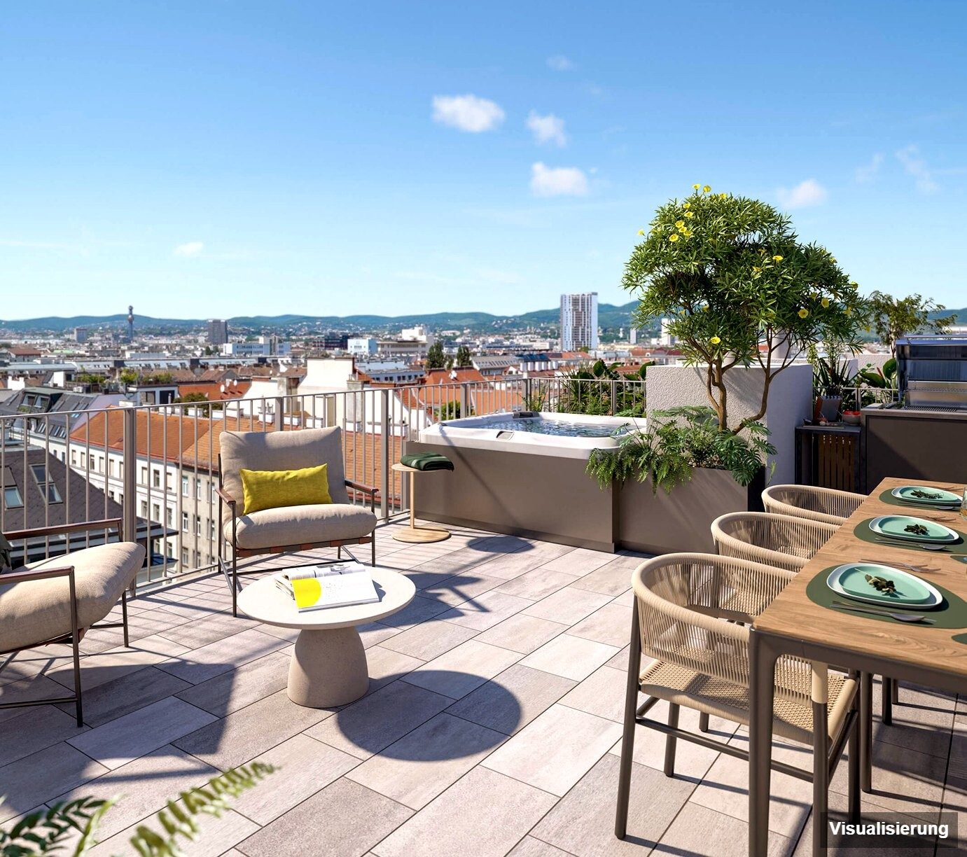 Visualisierung: Wien-Brigittenau · Neubau: 4-Zimmer-Anlegerwohnung ca. 80 m² · Traisengasse · provisionsfrei