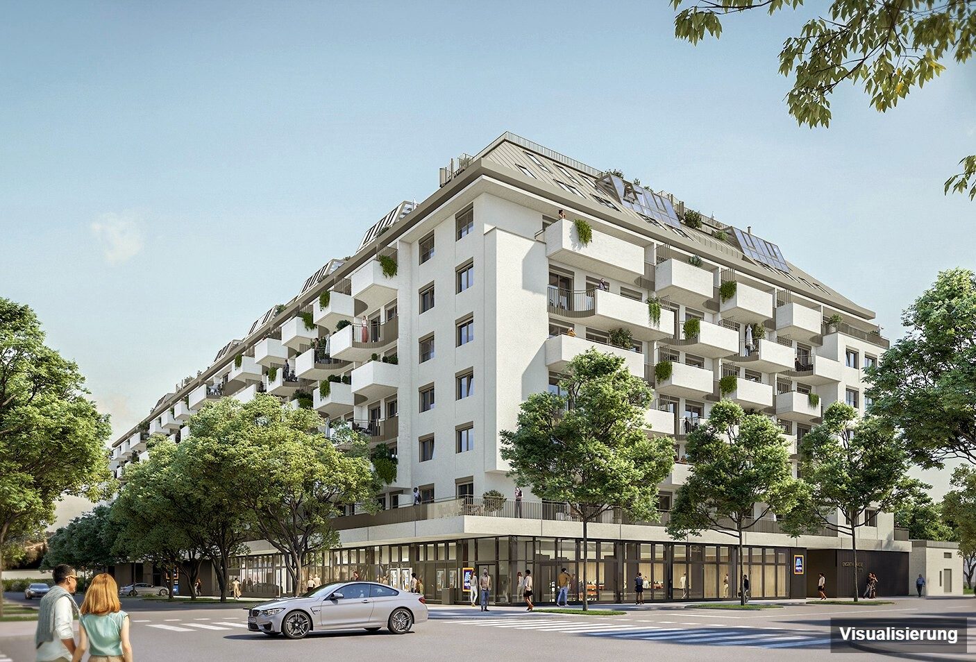 Visualisierung: RESERVIERT · Wien-Brigittenau · Neubau: 4-Zimmer-Anlegerwohnung ca. 77 m² · Traisengasse · provisionsfrei