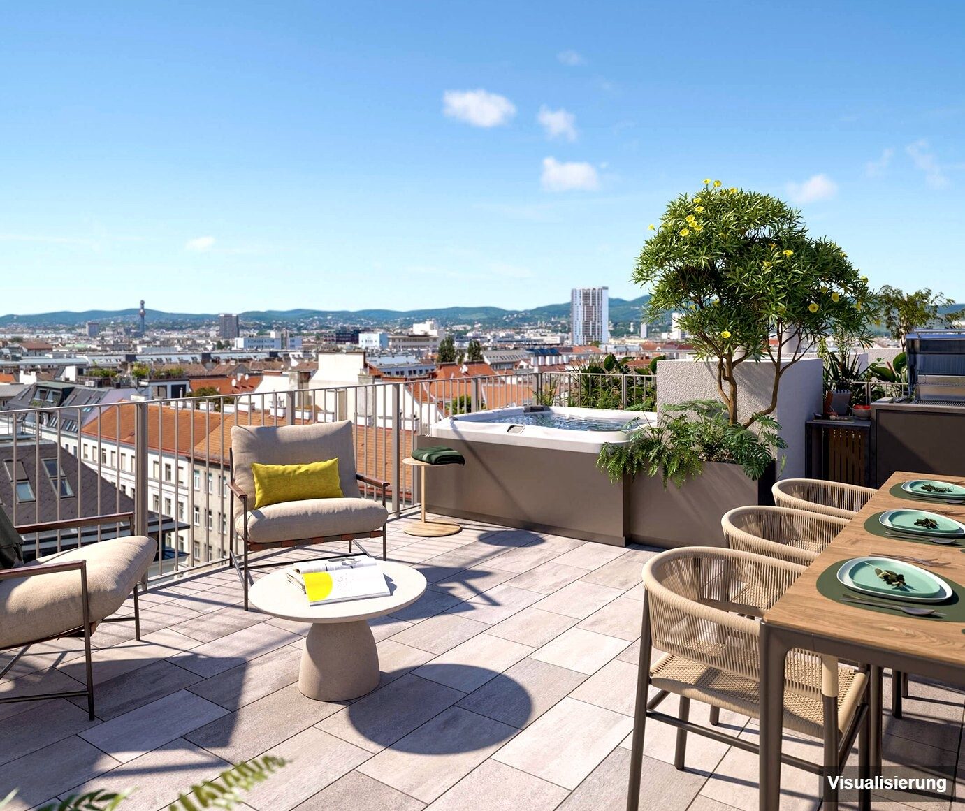 Visualisierung: RESERVIERT · Wien-Brigittenau · Neubau: 2-Zimmer-Anlegerwohnung ca. 42 m² · Traisengasse · provisionsfrei