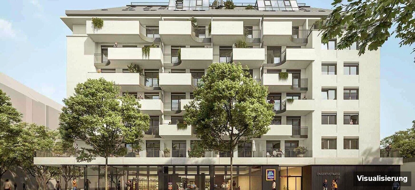 Visualisierung: RESERVIERT · Wien-Brigittenau · Neubau: 4-Zimmer-Anlegerwohnung ca. 83 m² · Traisengasse · provisionsfrei