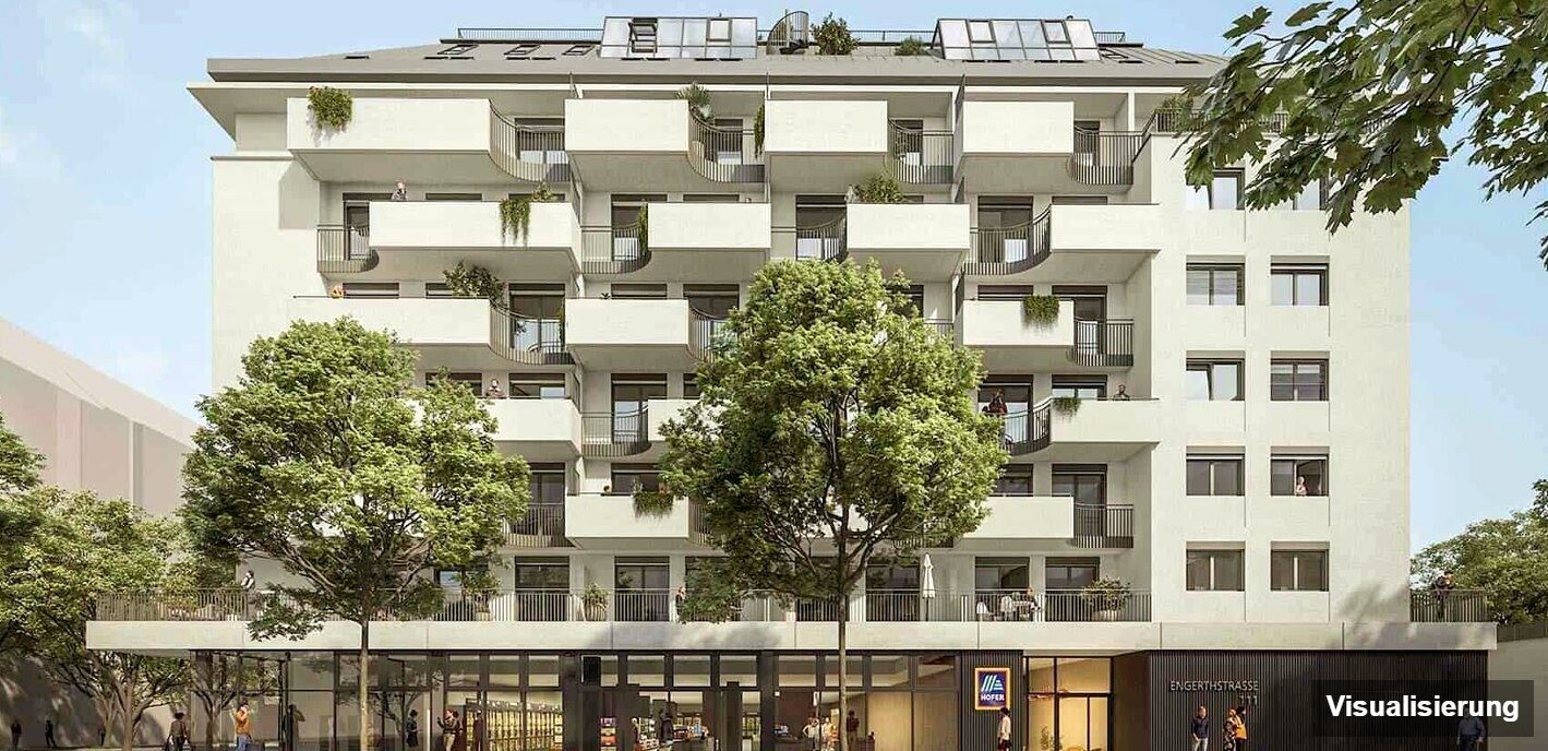 Visualisierung: Wien-Brigittenau · Neubau: 4-Zimmer-Anlegerwohnung ca. 80 m² · Traisengasse · provisionsfrei