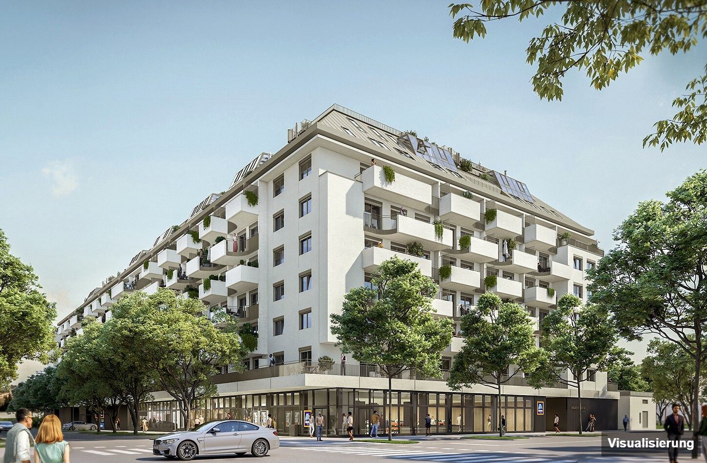 Visualisierung: Wien-Brigittenau · Neubau: 4-Zimmer-Anlegerwohnung ca. 80 m² · Traisengasse · provisionsfrei