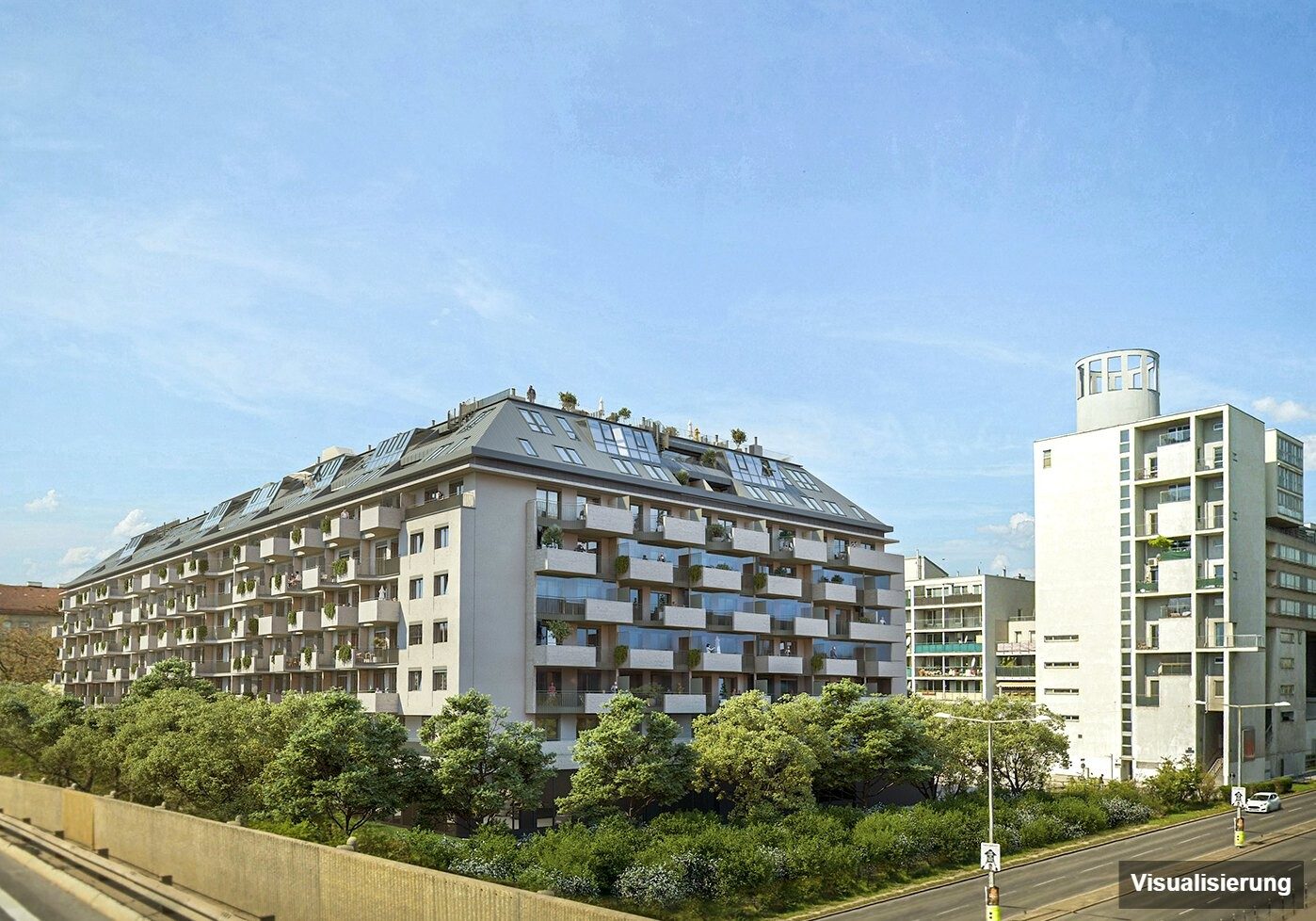 Visualisierung: Wien-Brigittenau · Neubau: 4-Zimmer-Anlegerwohnung ca. 80 m² · Traisengasse · provisionsfrei