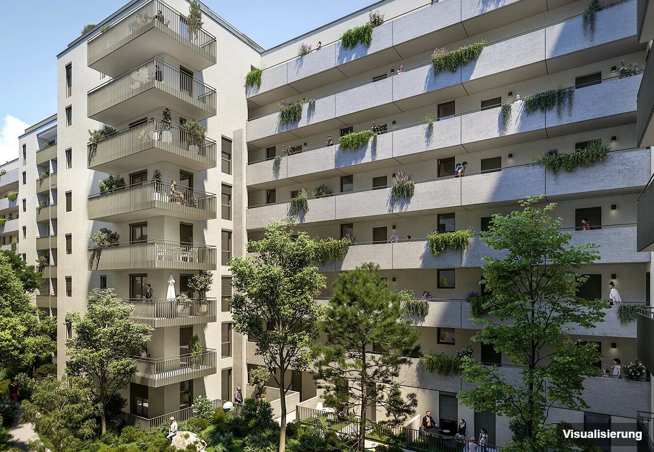 Visualisierung: RESERVIERT · Wien-Brigittenau · Neubau: 4-Zimmer-Anlegerwohnung ca. 77 m² · Traisengasse · provisionsfrei