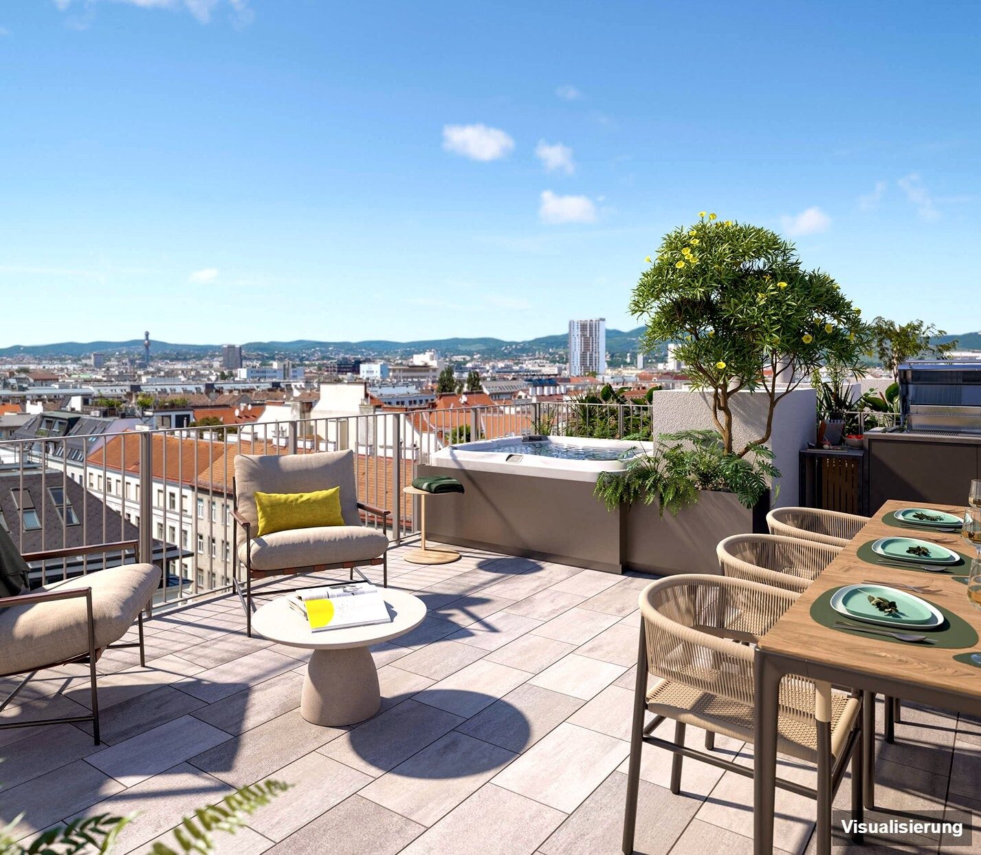 Visualisierung: RESERVIERT · Wien-Brigittenau · Neubau: 4-Zimmer-Anlegerwohnung ca. 77 m² · Traisengasse · provisionsfrei