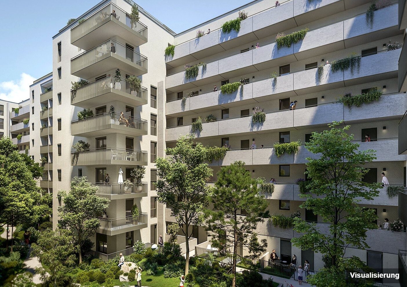 Visualisierung: Wien-Brigittenau · Neubau: 4-Zimmer-Anlegerwohnung ca. 105 m² · Traisengasse · provisionsfrei