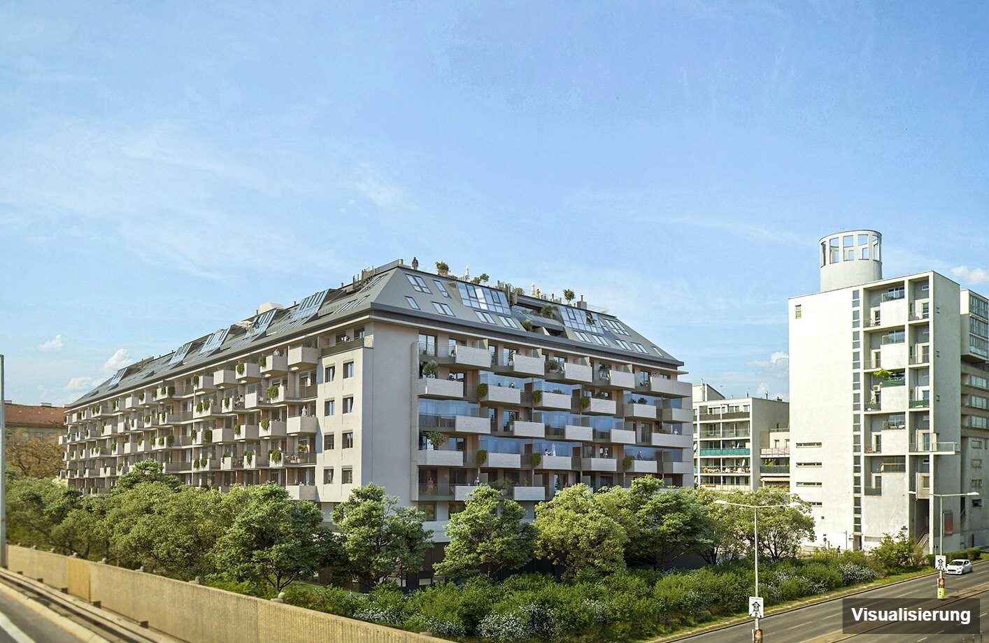 Visualisierung: Wien-Brigittenau · Neubau: 4-Zimmer-Anlegerwohnung ca. 103 m² · Traisengasse · provisionsfrei