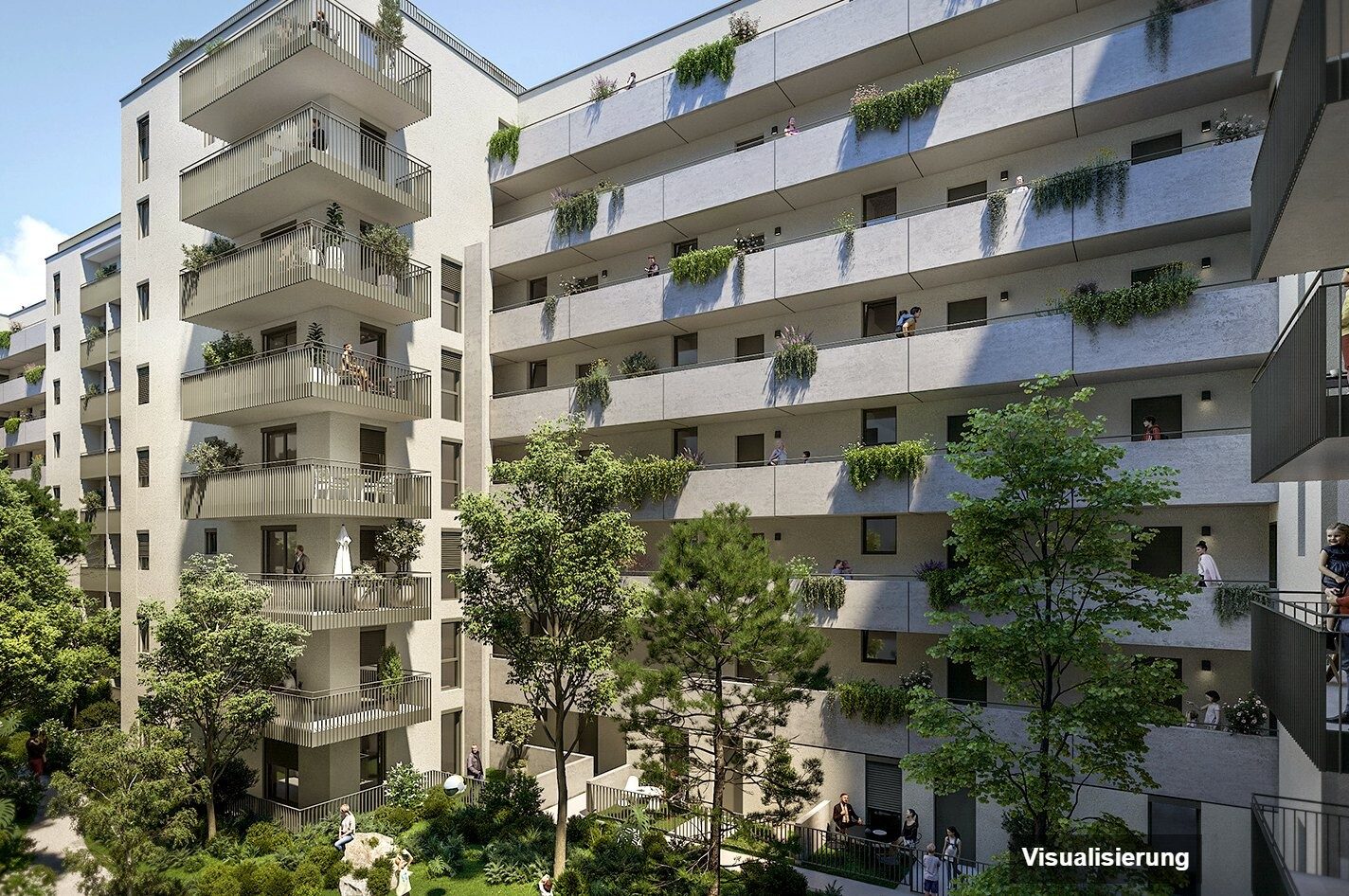 Visualisierung: Wien-Brigittenau · Neubau: 4-Zimmer-Anlegerwohnung ca. 113 m² · Traisengasse · provisionsfrei