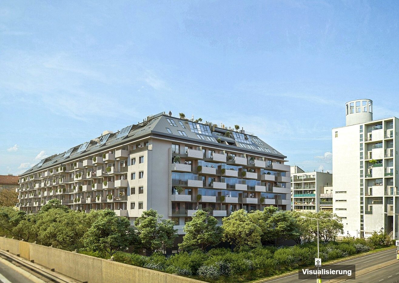 Visualisierung: Wien-Brigittenau · Neubau: 4-Zimmer-Anlegerwohnung ca. 108 m² · Traisengasse · provisionsfrei