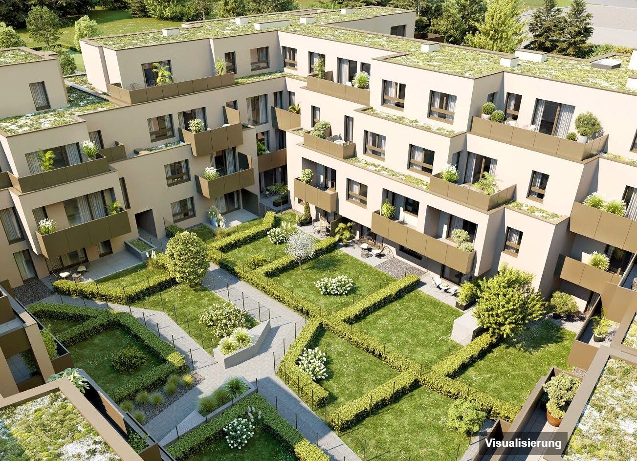 Visualisierung: Wien-Donaustadt · Bestand: 2-Zimmer-Anlegerwohnung ca. 49 m² · Wulzendorfstraße · provisionsfrei