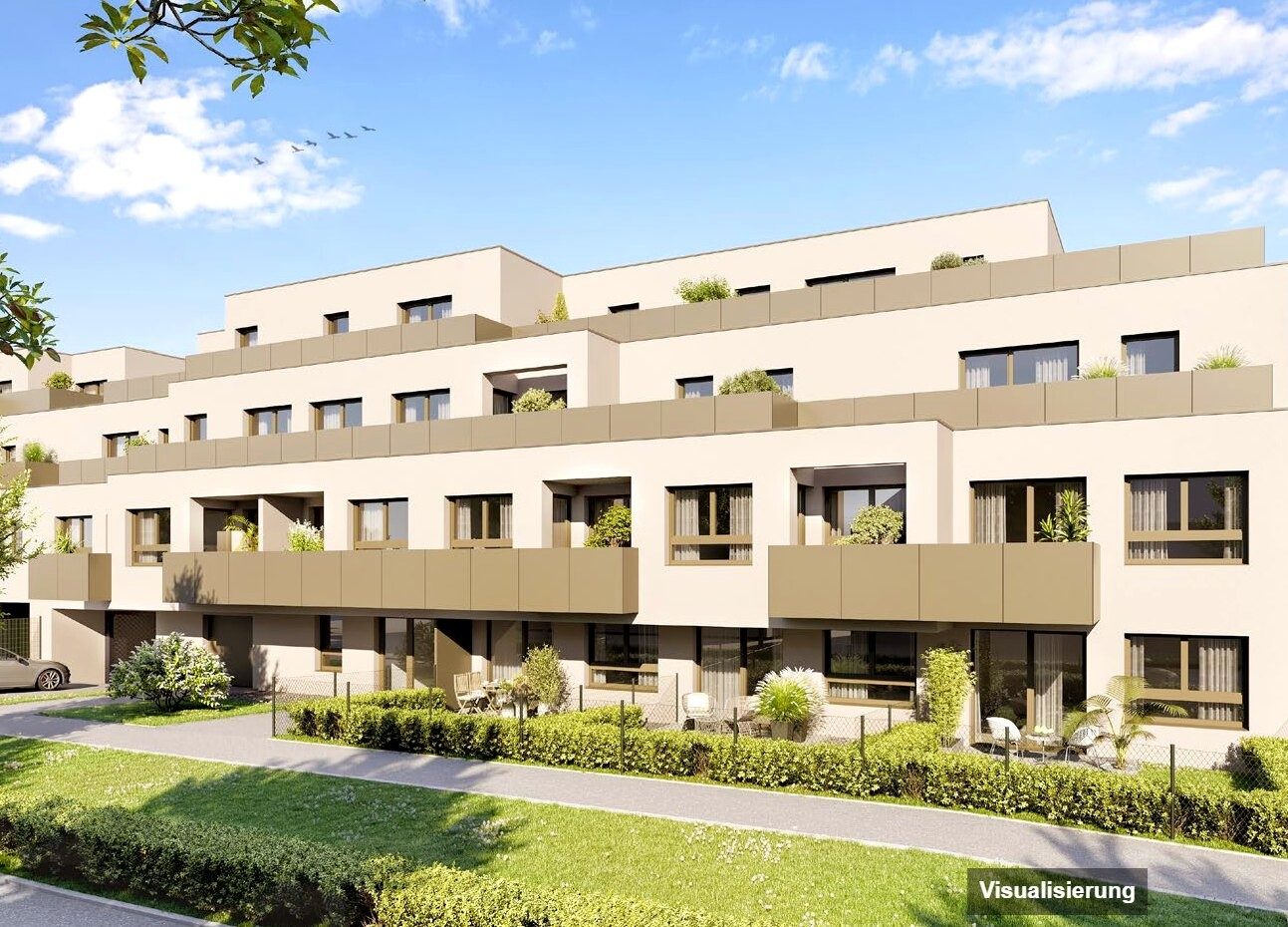 Visualisierung: Wien-Donaustadt · Bestand: 2-Zimmer-Anlegerwohnung ca. 49 m² · Wulzendorfstraße · provisionsfrei