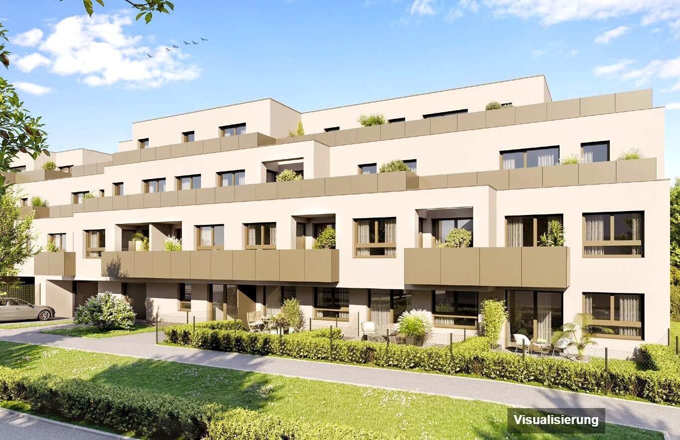 Ansicht Wohnanlage (Visualisierung): RESERVIERT · Wien-Donaustadt · Bestand: 2-Zimmer-Anlegerwohnung ca. 45 m² · Wulzendorfstraße · provisionsfrei