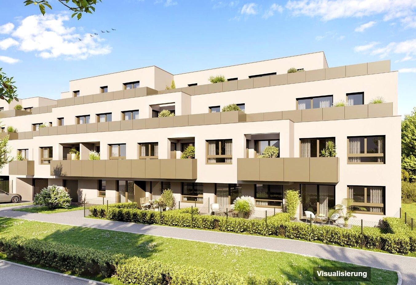 Visualisierung: Wien-Donaustadt · Bestand: 2-Zimmer-Anlegerwohnung ca. 47 m² · Wulzendorfstraße · provisionsfrei