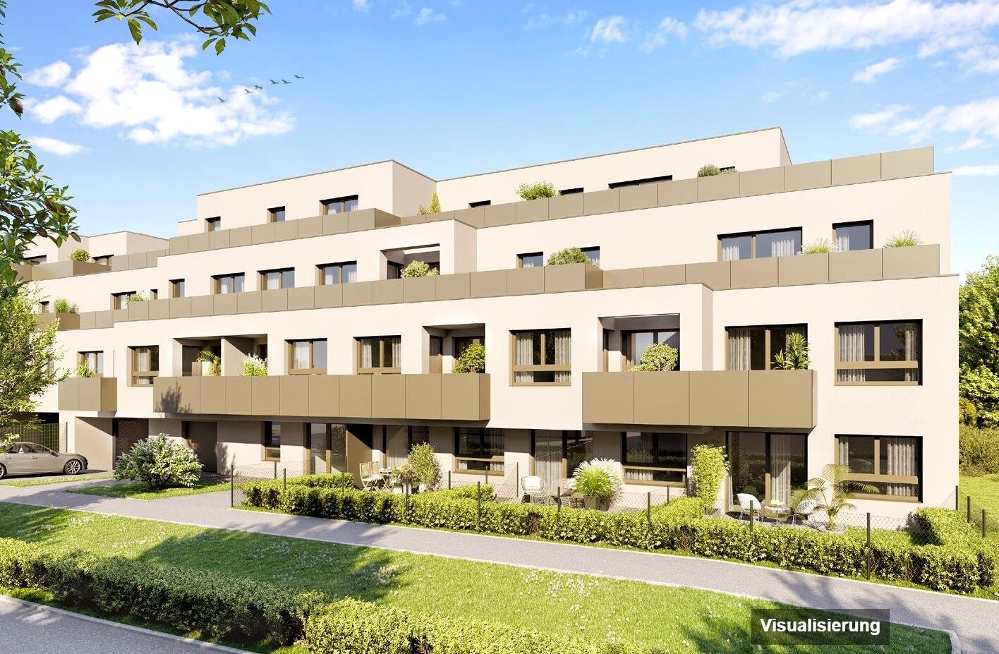 Visualisierung: RESERVIERT · Wien-Donaustadt · Bestand: 3-Zimmer-Anlegerwohnung ca. 64 m² · Wulzendorfstraße · provisionsfrei