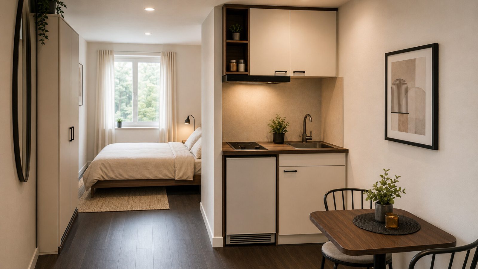 Wohnküche: Top 19 Premium-Anlegerwohnung · Graz-Jakomini · 7 % Vermietungsgarantie · 10 Jahre