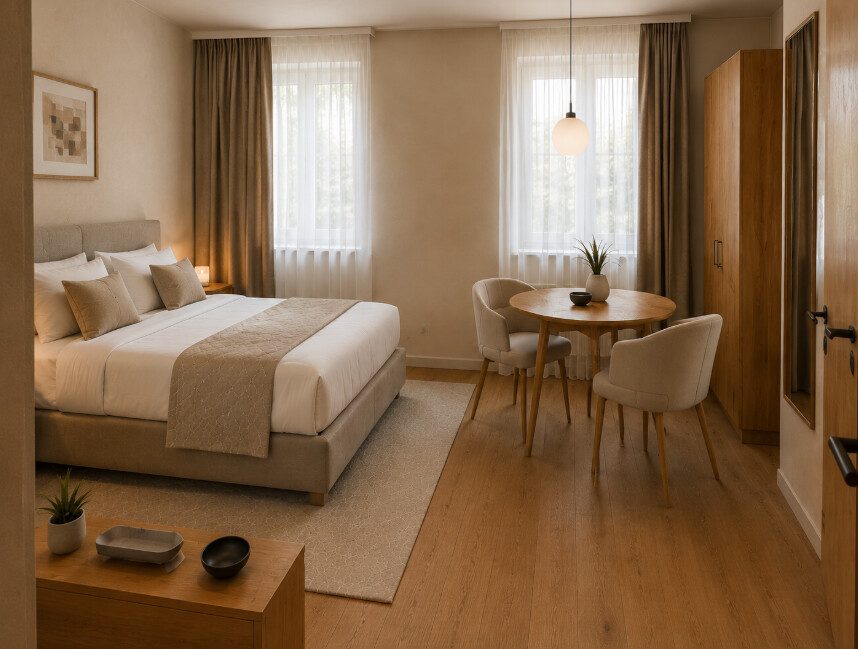 Klosterwiesgasse 24m2 Wohnung. Wohnzimmer: Zentrum Graz · 20 m² Anleger-Apartment beim Jakominiplatz · 7 % Mieteinnahmengarantie
