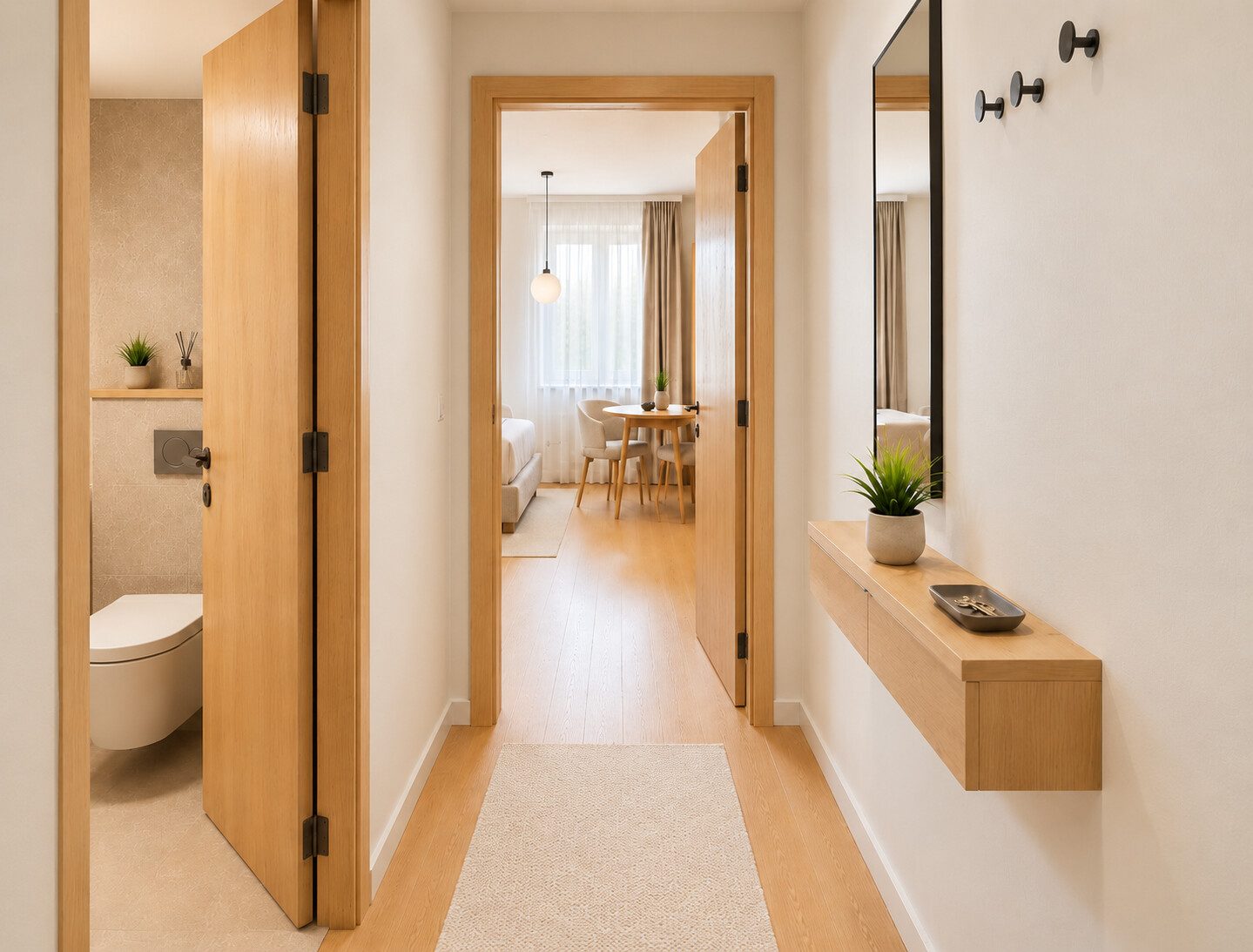 Klosterwiesgasse – 20 m² – Vorraum | Ausstattungsbeispiel: Zentrum Graz · 20 m² Anleger-Apartment beim Jakominiplatz · 7 % Mieteinnahmengarantie