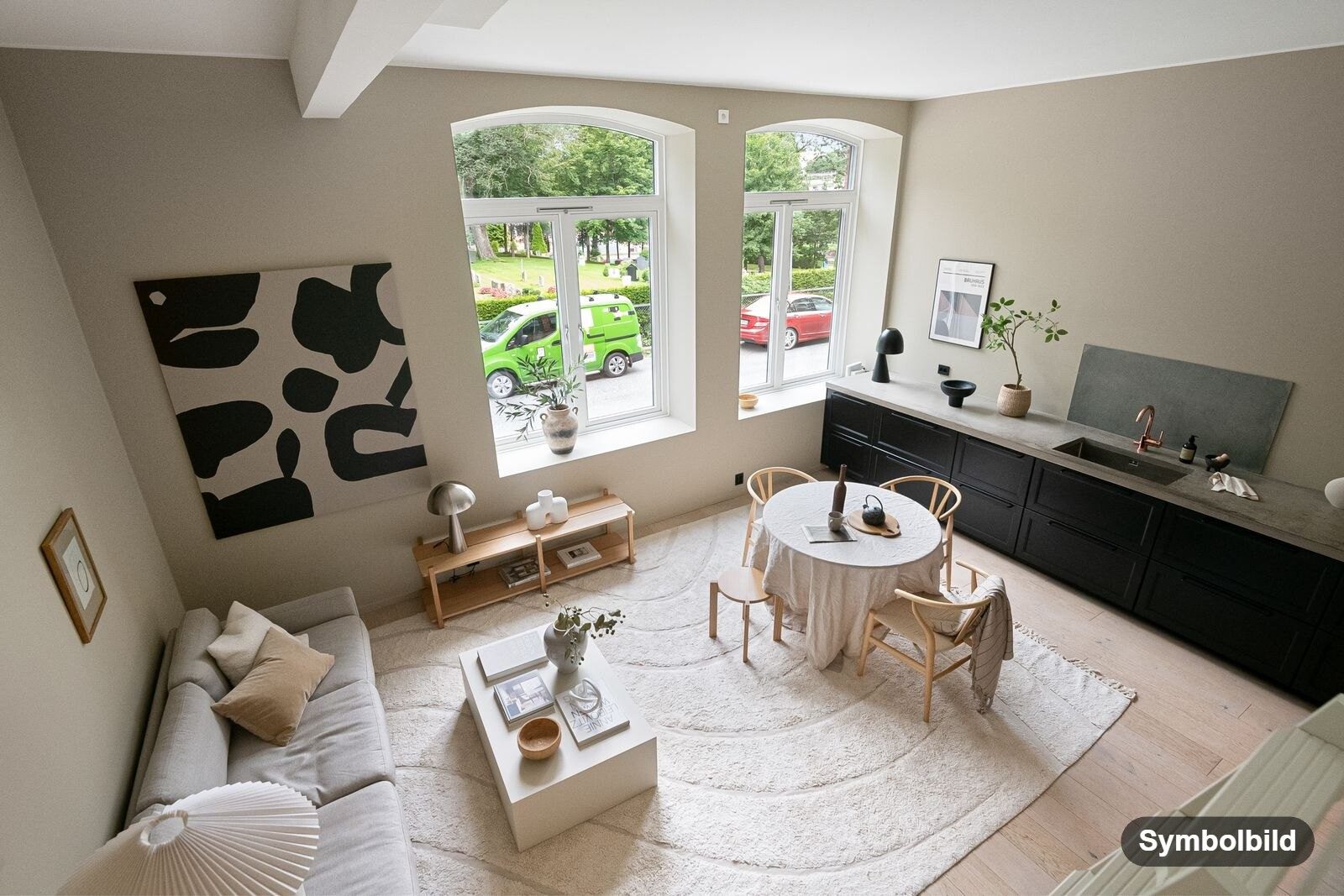 Symbolbild_Wohnzimmer: Graz-Eggenberg · 3-Zimmer-Anlegerwohnung ca. 77 m² · vermietet · 223.300 €