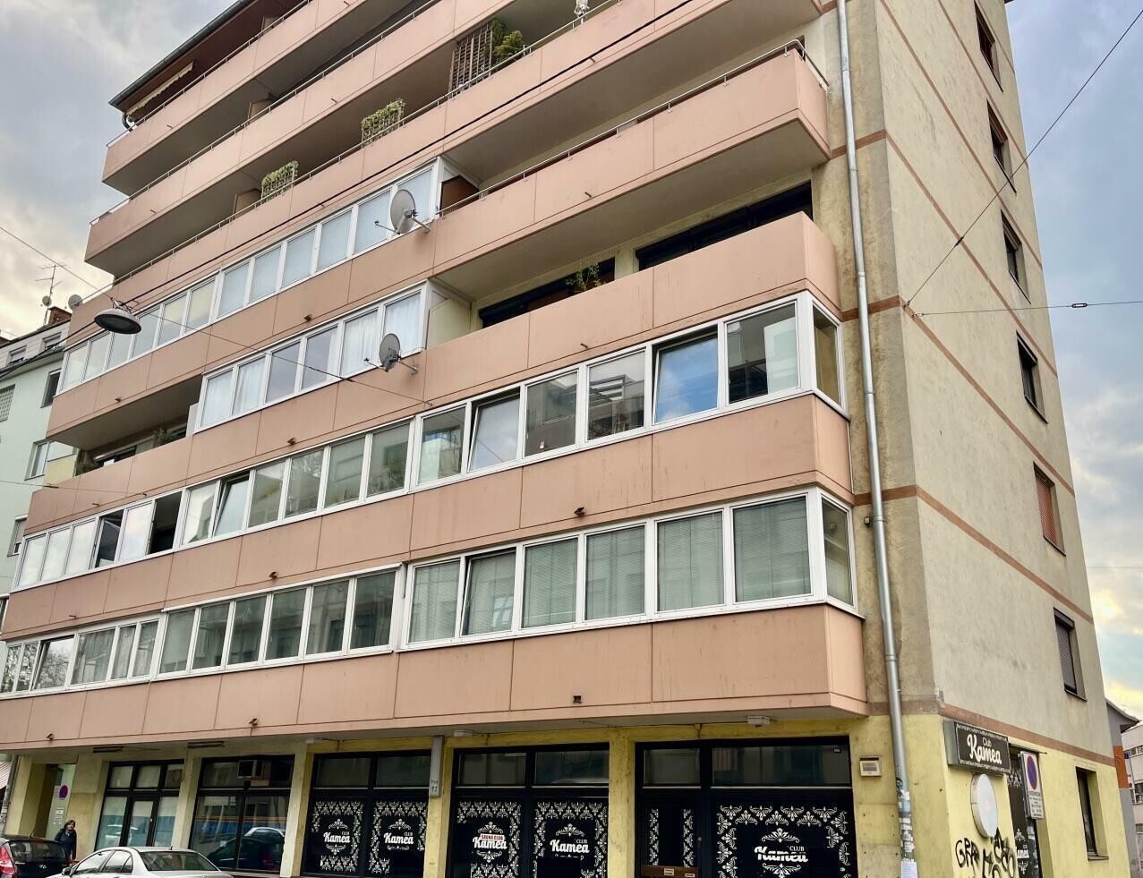 Hausansicht: Graz-Gries nahe Griesplatz · 3 Zimmer 87 m² + Loggia · provisionsfrei · 174.740 €