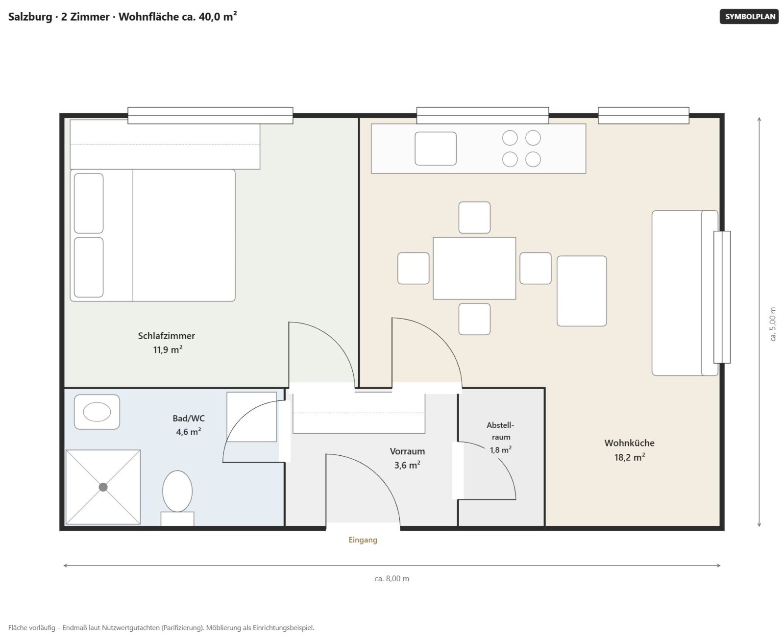 Grundriss: 2026-926_04_Grundriss – Zwei Zimmer, beste Neustadt-Lage: vermietete Anlegerwohnung im Salzburger Zinshaus
