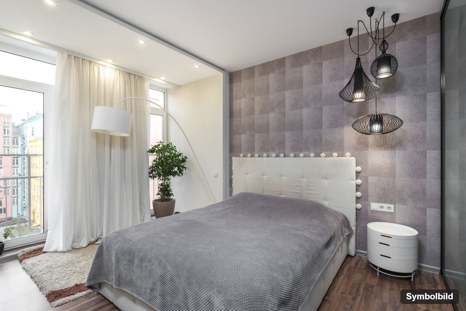 2026-926_03_Symbolbild_Schlafzimmer: Zwei Zimmer, beste Neustadt-Lage: vermietete Anlegerwohnung im Salzburger Zinshaus
